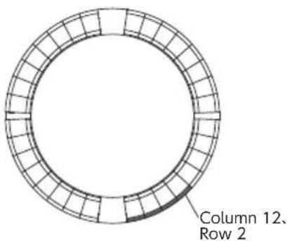 Column 12, Row 2