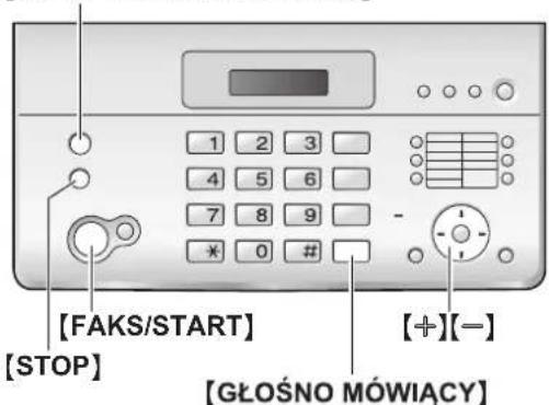 [FAKS/START] [STOP] [GŁOŚNO MÓWIĄCY] [+][-]