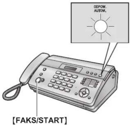 ODPOW. AUTOM. [FAKS/START]