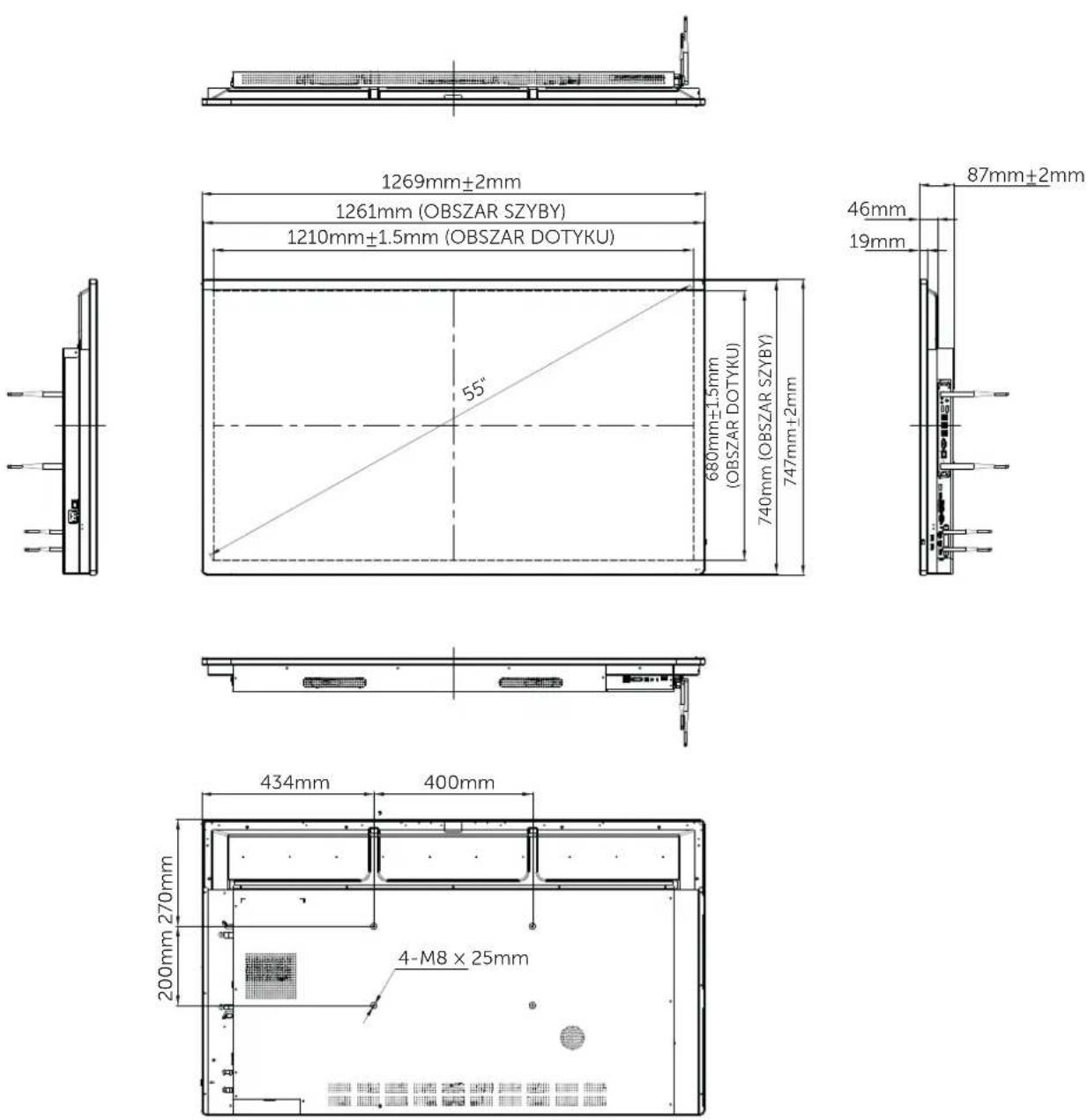 Avtek 5 Business 55” - WEJŚCIA/WYJŚCIA - 1