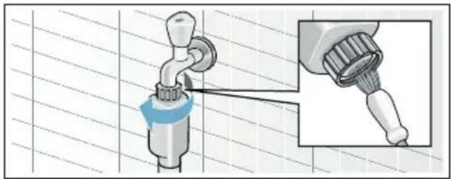 SIEMENS WM14T56EPL - Zapchane sito w wężu dopływowym - 1