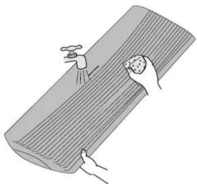 PANASONIC CS-A95KR - ■ Cleaning the front panel - 1