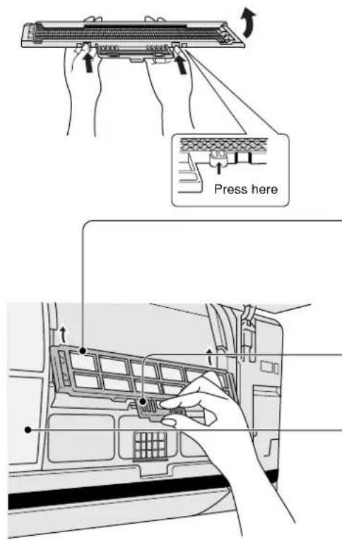 PANASONIC CS-A95KR - ■ Reinstalling the air purifying filters - 1