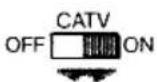 SONY KV-27FX10 - Set CATV to the appropriate position - 1