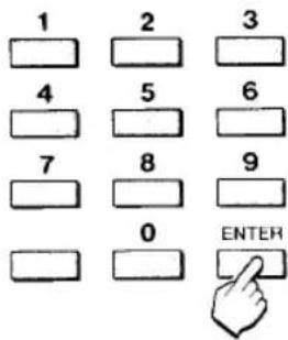 1 2 3 4 5 6 7 8 9 0 ENTER