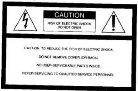 SONY SRS-Z750 - WARNING - 1
