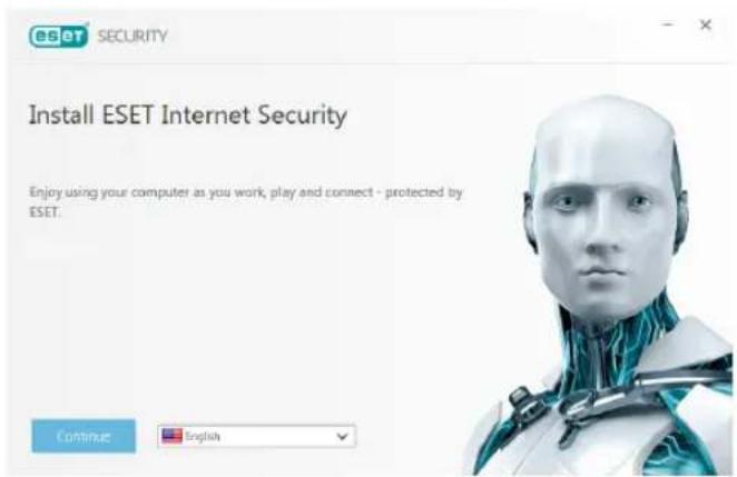 ESET SECURITY Install ESET Internet Security Enjoy using your computer as you work, play and connect - protected by ESET. Continue English