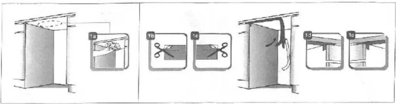 Berg BRG45A4A401B - Instrukcja montażu folii - 1