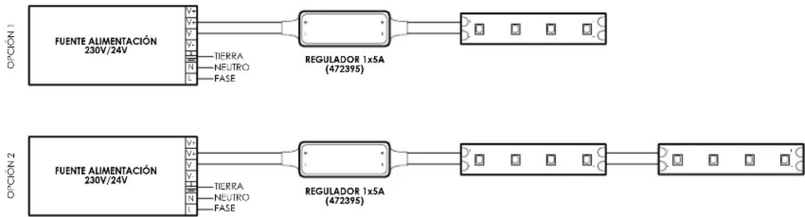 FUENTE ALIMENTACIÓN 230V/24V TIERRA NEUTRO FASE REGULADOR 1x5A (472395) FUENTE ALIMENTACIÓN 230V/24V TIERRA NEUTRO FASE REGULADOR 1x5A (472395)
