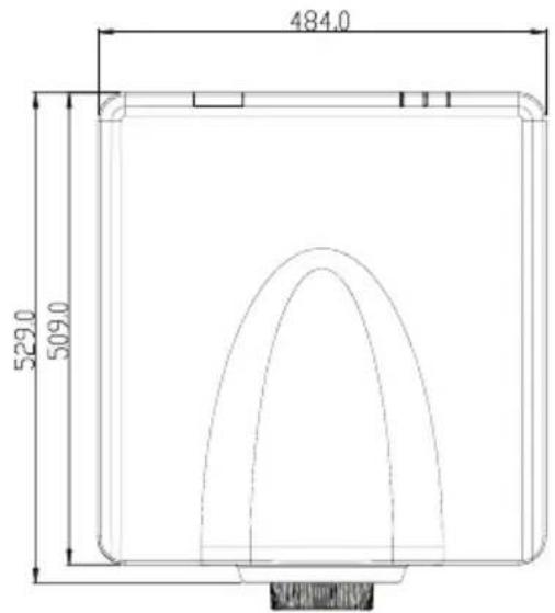 RICOH PJ WUL6281 - Cabinet Dimensions - 1