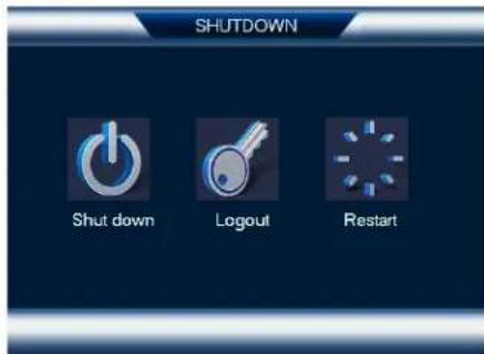 Lorex NK163-85CB - To access the shutdown menu: - 1