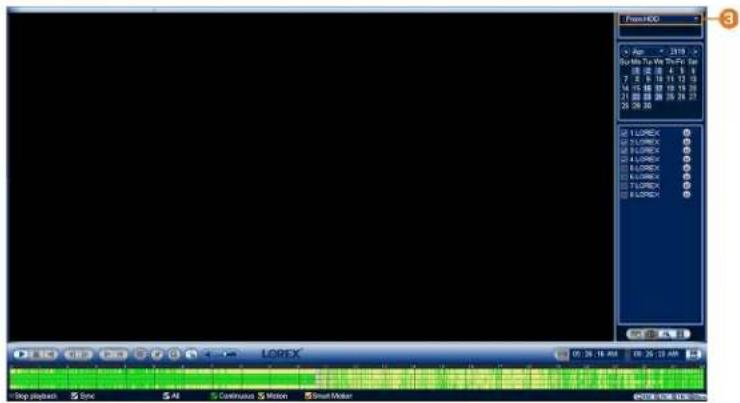 Lorex NK163-85CB - To play back video from a USB flash drive: - 1
