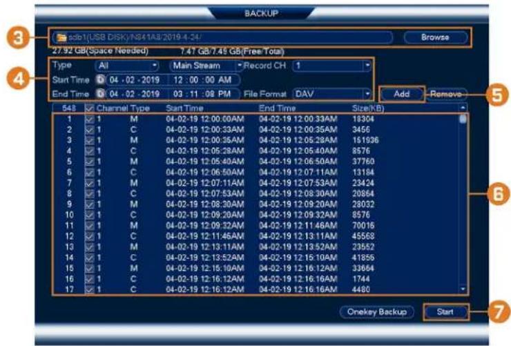 Lorex NK163-85CB - To back up video: - 1