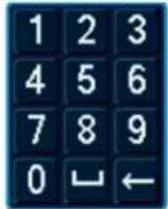 Lorex NK163-85CB - To use the Number Keyboard: - 1