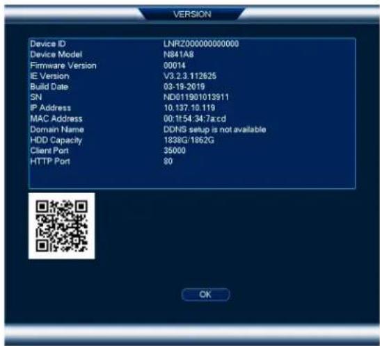Lorex NK163-85CB - Quick Access to System Information - 1