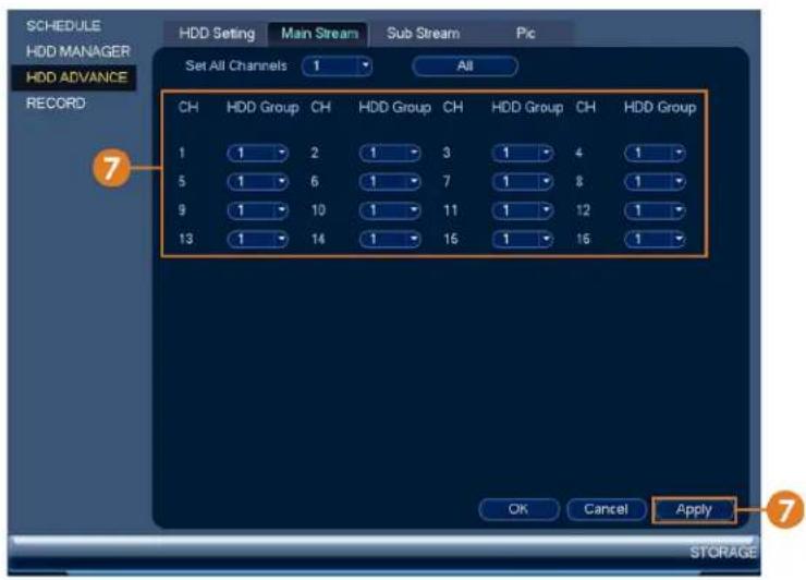 Lorex NK163-85CB - To configure hard drive groups: - 4