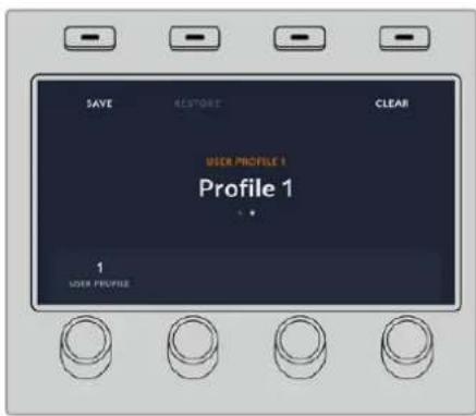 Blackmagic Design ATEM 4 - To restore a user profile: - 1