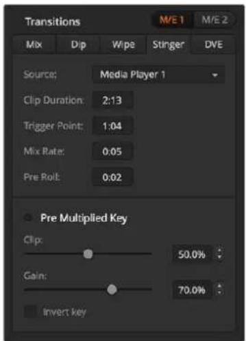 Blackmagic Design ATEM 4 - To perform a stinger transition on the software control panel: - 1