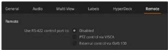 Blackmagic Design ATEM 4 - Remote Settings - 1