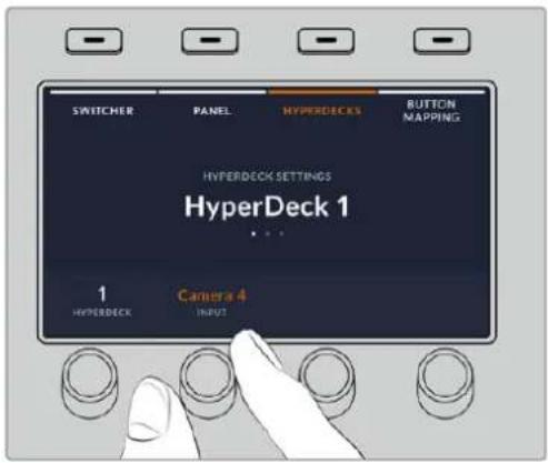 Blackmagic Design ATEM 4 - Assigning an input to a HyperDeck - 1