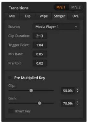Blackmagic Design ATEM 4 - To perform a stinger transition on the software control panel: - 2