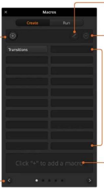 Blackmagic Design ATEM 4 - Arrow buttons and page Icons: - 1