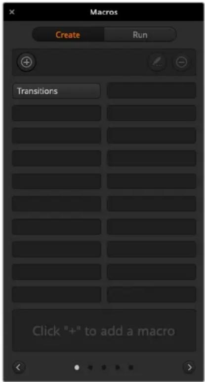 Blackmagic Design ATEM 4 - The Macros Window in ATEM Software Control - 1