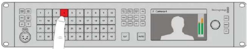 Blackmagic Design ATEM 4 - To change to cut bus mode: - 1