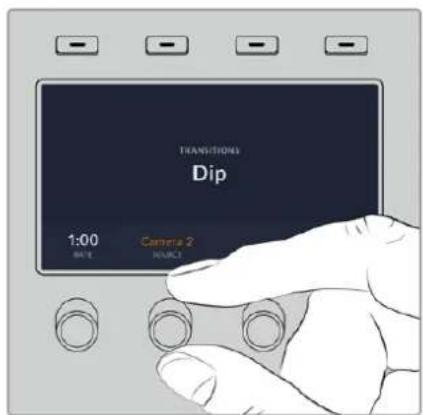 Blackmagic Design ATEM 4 - To perform a dip transition on an ATEM advanced panel - 2