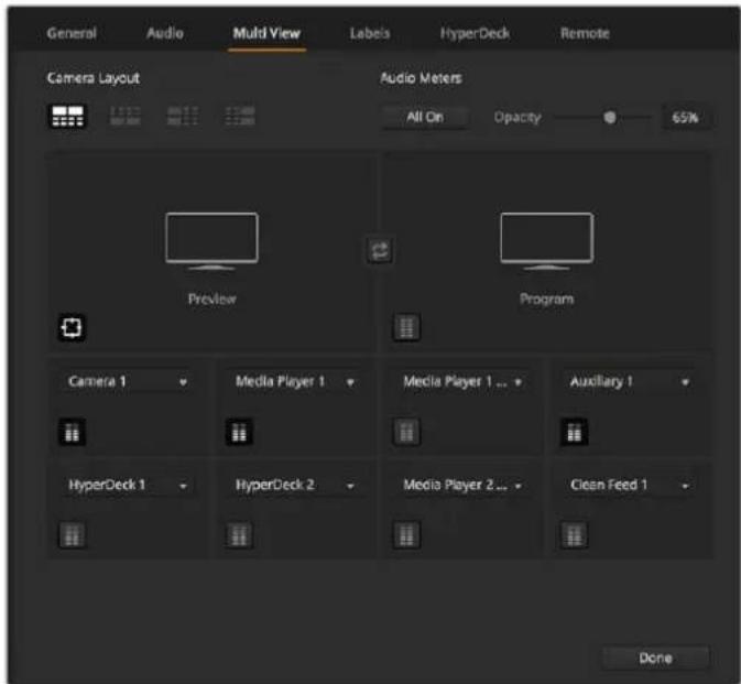 Blackmagic Design ATEM 4 - Customize the Multi View - 1