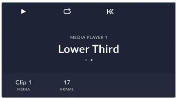 Blackmagic Design ATEM 4 - Controlling media players on ATEM advanced panel: - 1