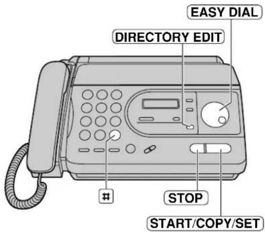 PANASONIC KX-FT34HK - 刪除旋轉電話簿 - 1