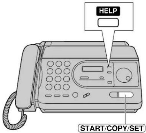 HELP START/COPY/SET