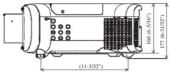 (11-3/32") 160 (6-5/16") 177 (6-31/32)