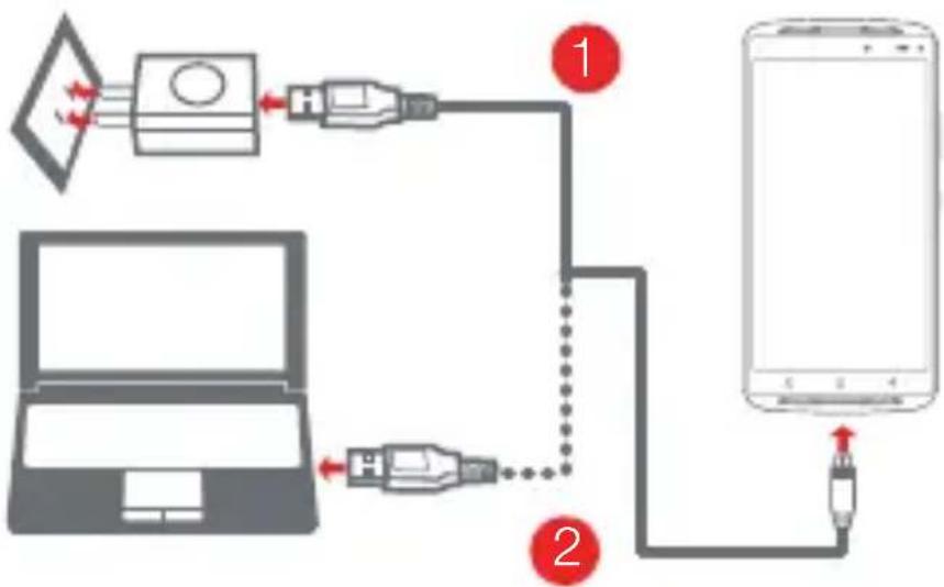 LENOVO Vibe K4 Note - Charging the battery - 1
