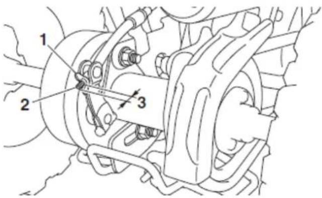 YAMAHA YFZ50 (2016) - Hamulec tylny - 1