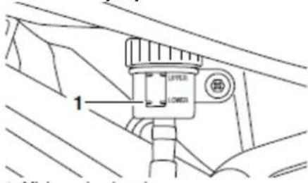 YAMAHA XT1200Z (2018) - Sprawdzanie poziomu płynu hamulcowego - 2