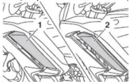 YAMAHA FJR1300AE (2013) - Otwieranie i zamykanie wywietrzników osłony - 1