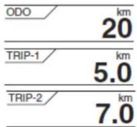 YAMAHA FJR1300AE (2013) - Wybór wyświetlanych informacji - 2