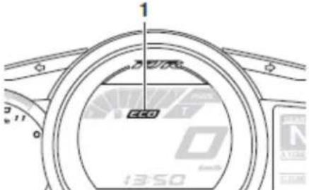YAMAHA FJR1300AE (2013) - Wskaźnik Eco - 1
