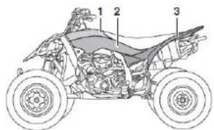 YAMAHA YFZ450 (2017) - Demontaż i montaż osłony i paneli - 1