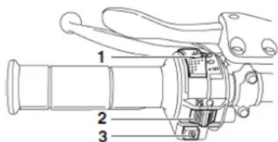 YAMAHA YFZ450 (2017) - Lampka ostrzegawcza problemu silnika "K" - 1