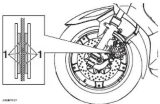 YAMAHA XMAX 125 (2015) - Klocki hamulcowe koła przedniego - 1