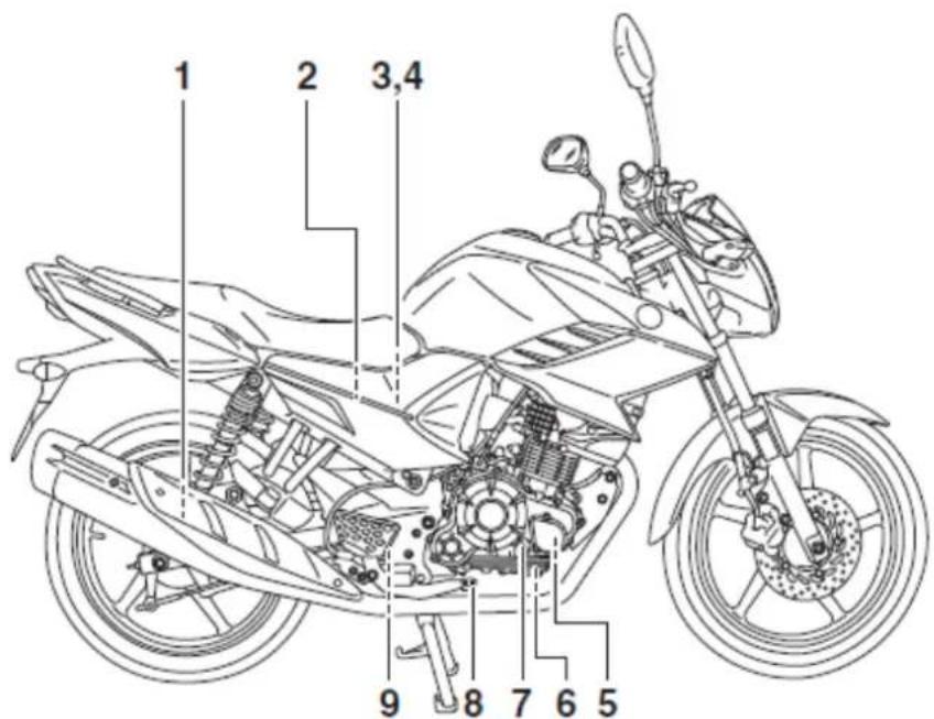 YAMAHA YS125 (2018) - Widok z lewej strony - 2