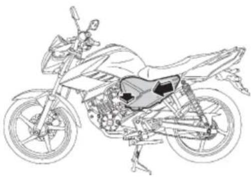 YAMAHA YS125 (2018) - Demontaż i montaż osłon i paneli - 4