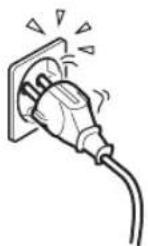 SONY Bravia KDL-46X2000AEP - Cleaning the mains plug - 1