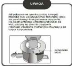 Jak polekazna na rystuńku porziću, kronejność zrzimiska musi wskazyciwąć znak zamikniewej hådkii da prawstwidego funkcjonowania urzużczenie. Ne niewaty przinoscu izrużczenia trzytuje 23 wstk. polyniec lub czimiska urzużczenie. Przinoscu izrużczenia można tylko chywatytje je za korpusło podpisztve. Guzuwazende hódki