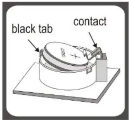 black tab contact
