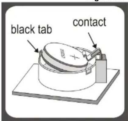 black tab contact