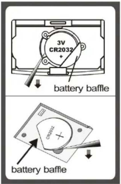 3V CR2032 + battery baffle CR2032 battery baffle